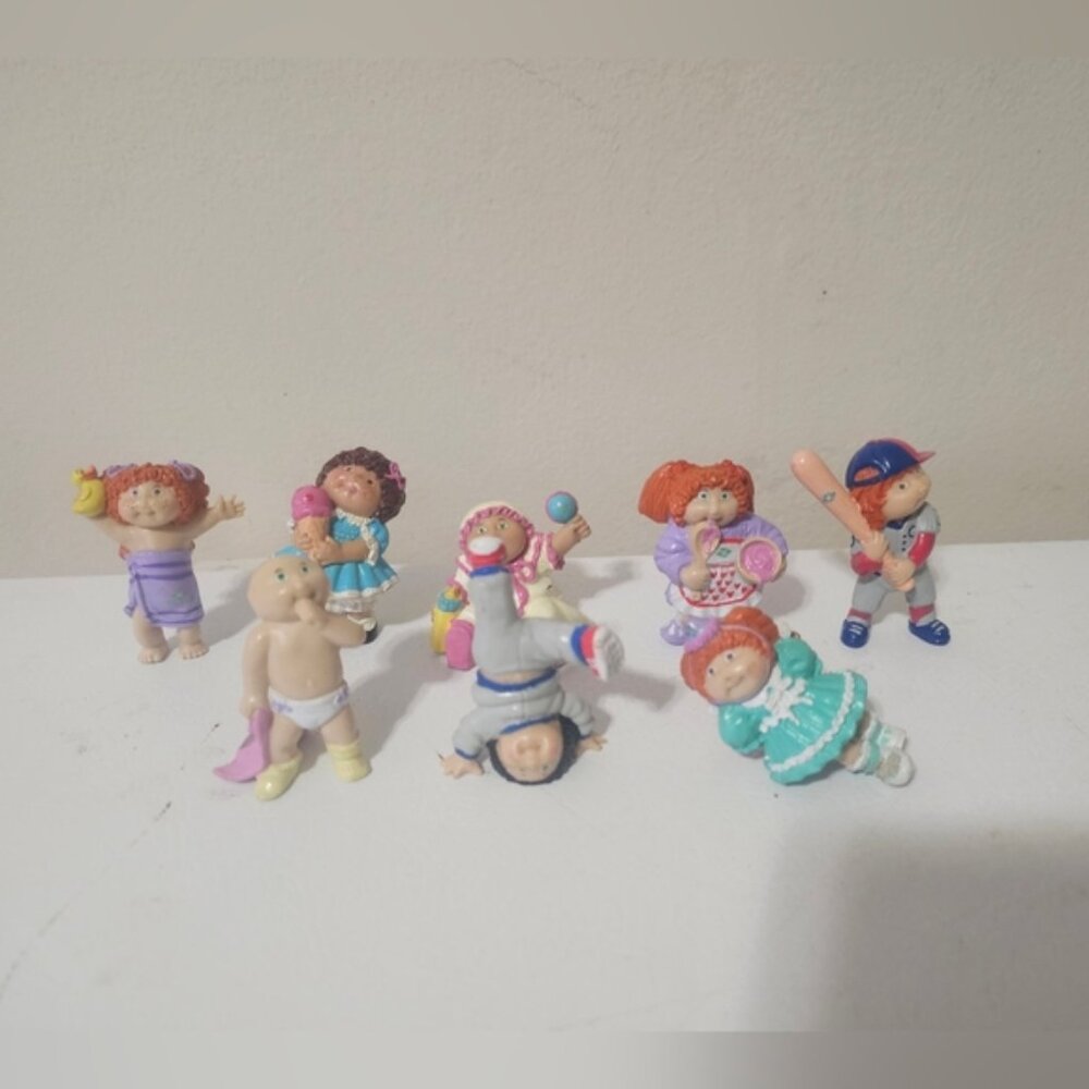 Vintage Cabbage Patch Kids PVC figures Set of 8